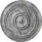 Ekena Millwork Classic Ceiling Medallion (For Canopies up to 5 1/2"), 21 7/8"OD x 2 3/8"P, Ultra Pure White Crackle CM22CLUWC - alternate 1
